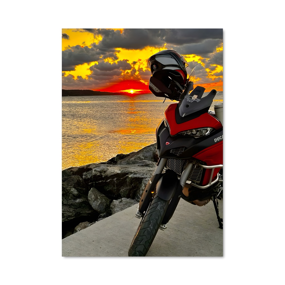 Poster Horizon Échappée – affiche Ducati